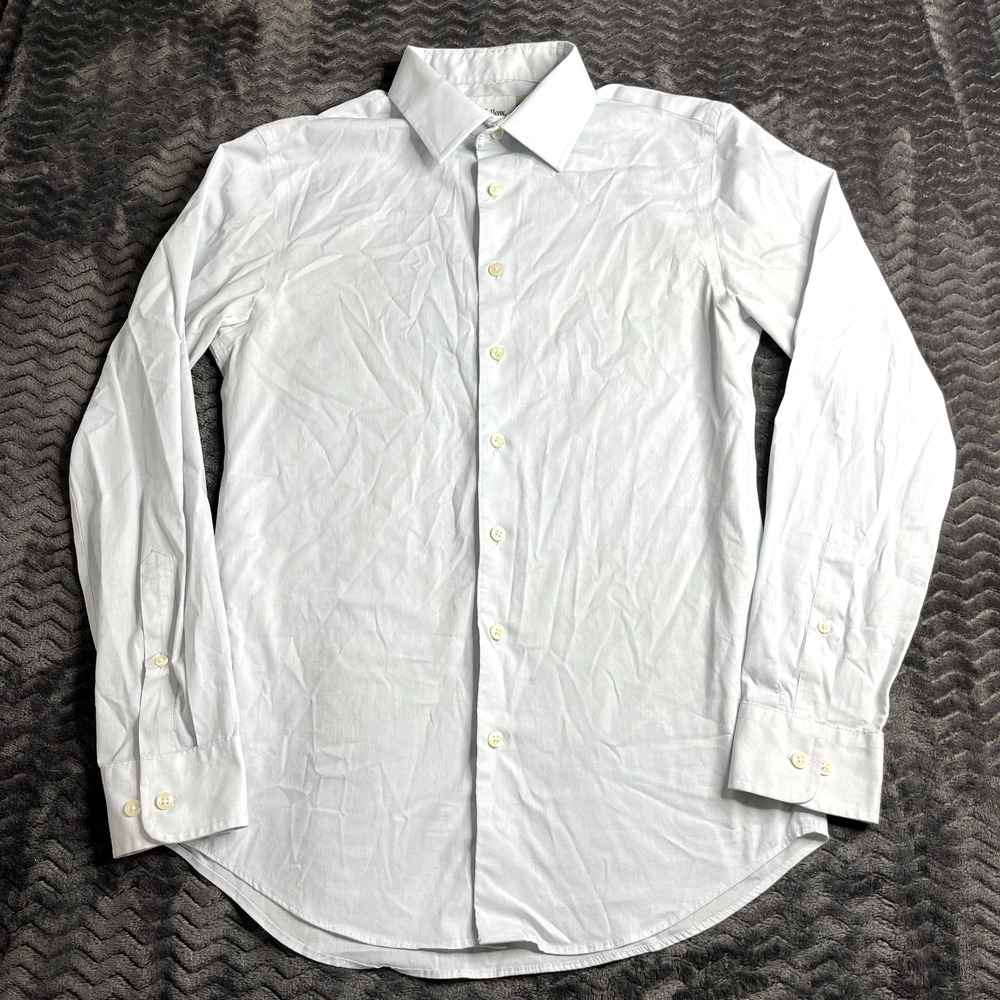 Goodfellow & Co Men's Standard Fit Button-Down Dress Shirt Size S light blue